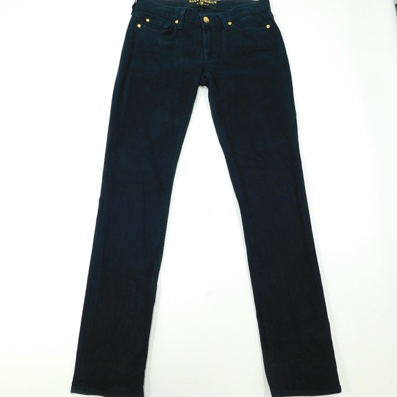 7 For All Mankind Denim - 7FAM Evan Yurman Roxanne Black Jeans 27x32